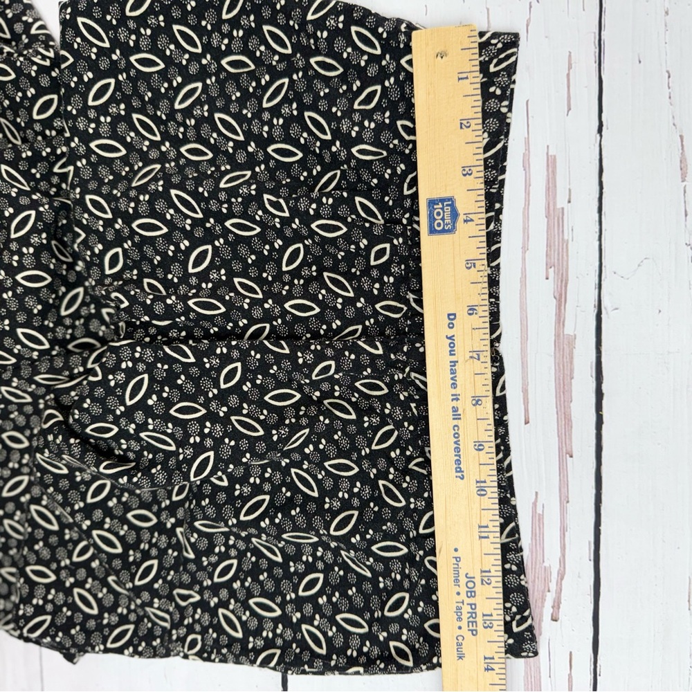 Cartonnier Black and Cream Patterned Wide-Leg Pants - Picture 4 of 8